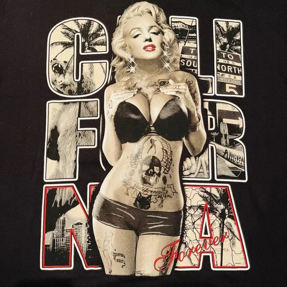 Real Street Men’s T-Shirt Marylyn Monroe size 2XL - Picture 2 of 6